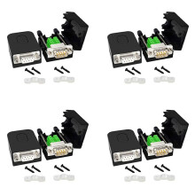 Connettore Senza Saldatura Db9 Adattatore Rs232 D-Sub da Seriale A Terminale Maschio Femmina A 9 Pin con Custodia (4 Pezzo-Maschio+4 Pezzo-Femmina)