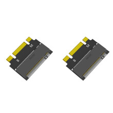 2X M.2 NVME M-Key B+M 2230 à 2242 Supports D'Adaptateur D'Extension Cadre de Convertisseur de Disque Dur SSD Solide pour Ordinateur de Bureau