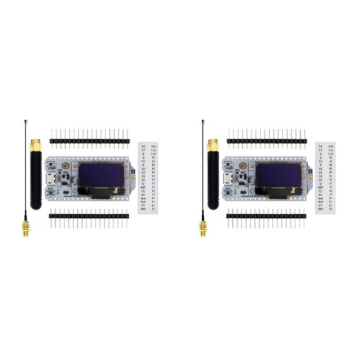 2X SX1276 SX1278 ESP32 LoRa 868MHz/915MHz 0,96 Polegadas Display OLED Azul  WIFI Kit 32 Placa de Desenvolvimento