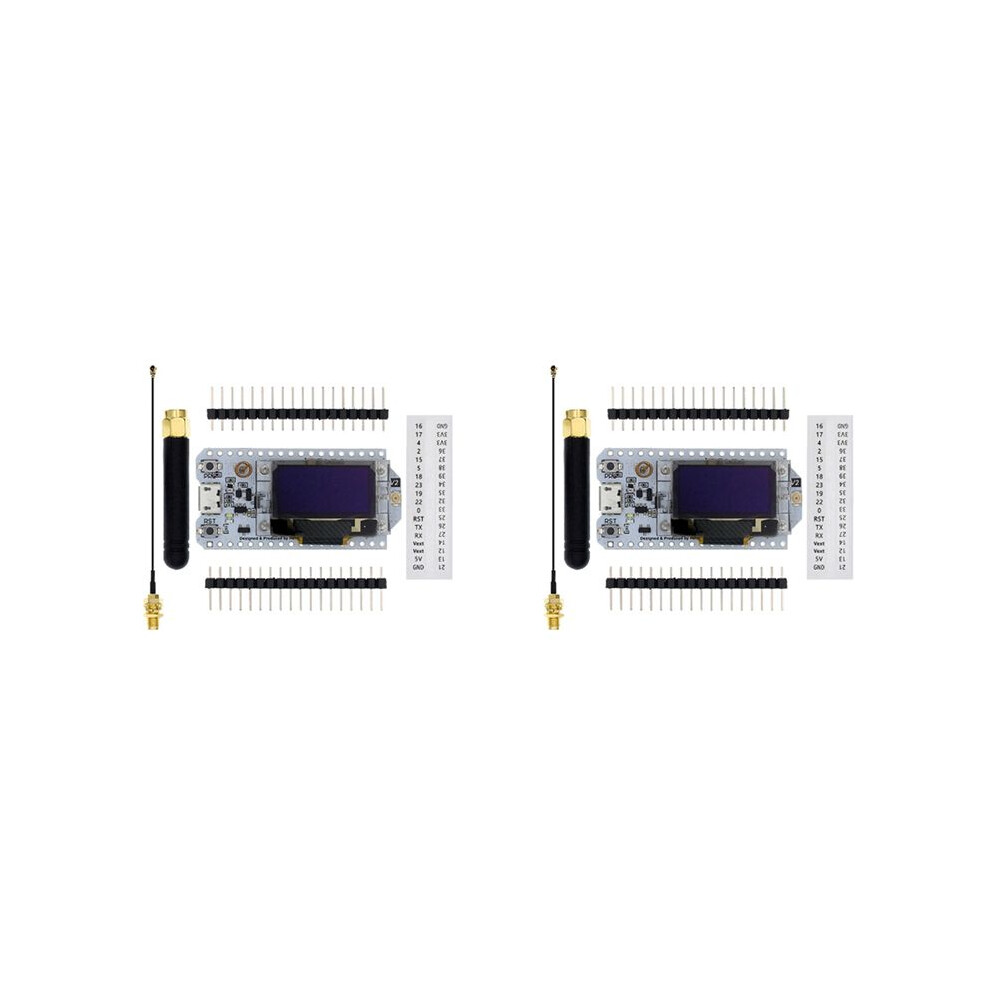 2X Sx1276 Sx1278 Esp32 Lora 868Mhz/915Mhz 0.96 Inch Oled Display Wifi Kit 32 Development Board 4712490943885