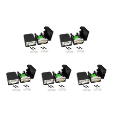 DB9 Solderless Connector RS232 D-SUB Serial to 9-Pin Port Terminal Male Female Adapter with Case (5Pcs-Male+5Pcs-Female)