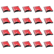 20X New to CF Card Sleeve Supports Wireless WIFI Card Type I Adapter SLR Camera Red