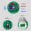 4Pcs NRF52810 Beacon Tag with Accelerometer Sensor BLE5.0  Low Power Consumption Module Ibeacon,Green+White 3
