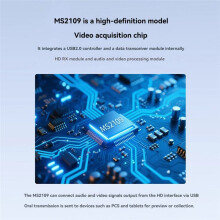 Tarjeta de Captura de Video HD MS2109 Compatible con y USB 3.0, 4K A 30 Hz, para PC, Portátil, HDTV y USB 3.0