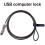 5X USB Password Lock Computer Lock Password Protection Anti-Theft Lock Universal Laptop Computer Password Lock 4