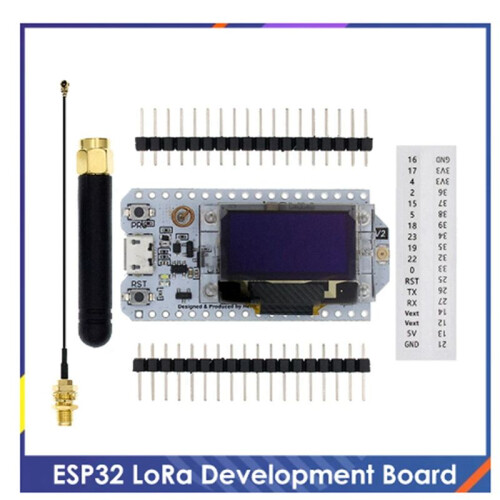 2X SX1276 SX1278 ESP32 LoRa 868MHz/915MHz 0,96 Polegadas Display OLED Azul  WIFI Kit 32 Placa de Desenvolvimento 1