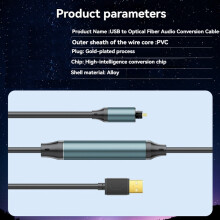 USB to Optical SPDIF Audio Converter for Speaker, TV, Computer and Laptop to Connect to Optical Audio Boxes