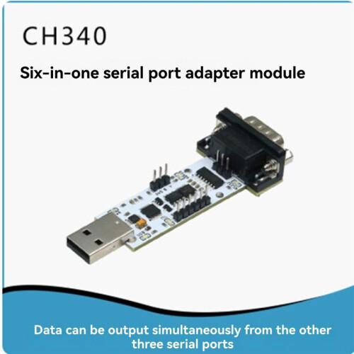 6-in-1 Serial Port Automatic Conversion Module USB to UART USB to TTL/RS232/RS485 CH340 1