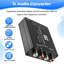 Multifunktionaler Soundkonverter 50 W, 4 Kanäle, Einfach zu Bedienen, Verlustfreie Tonübertragung für die Automobilelektronik