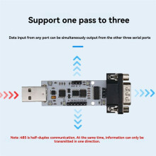 Modulo di Conversione Automatica Porta Seriale 6-In-1 da USB A UART da USB A TTL/RS232/RS485 CH340