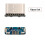 10Pcs USB Connector Type C Female Jack 5Pin SMD SMT Type-C Socket Charging Port Type-C Female Socket Connector 6