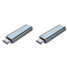 2 Stuks USB Type-C Virtuele Display-Adapter DDC EDID Dummy Plug Headless  Display Emulator Dummy Load 4K 60Hz