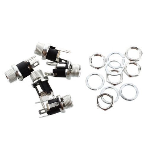 5 St 5,5 Mm X 2,1 Mm  Power Jack-Uttag Honanslutning för Panelmontering
