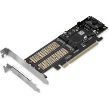 3 I 1 NGFF och MSATA SSD-Adapterkort,M.2 NVME Till PCIE/M.2  SSD Till  III/MSATA Till -Adapter för 2280/2260