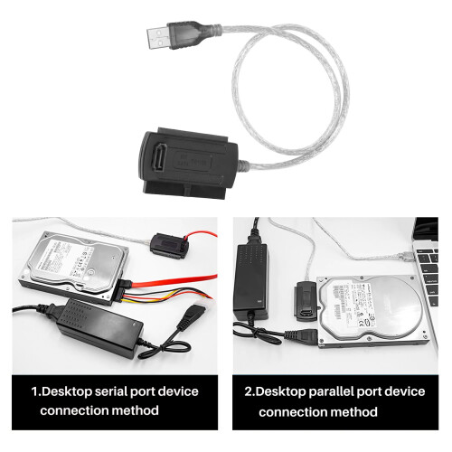 Nieuwe USB 2.0 Naar IDE  S-ATA/2.5/3.5 Adapterkabel (Adapterkabel) 1