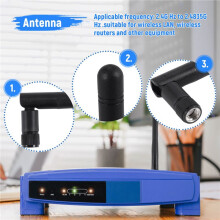 RP-SMA Antenna 2dbi Omnidirezionale Regolabile Nero X Router