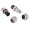 Universal Panel Mount 16mm 2Pin Aviation Connectors Plugs 5 Pcs 10