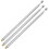 Telescopic antennas 3 x 43.5cm length 4 sections RC remote controls silver 1