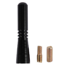 Universal Top Roof Short Whip Screw Antenna Extension for Car Radio (Black)