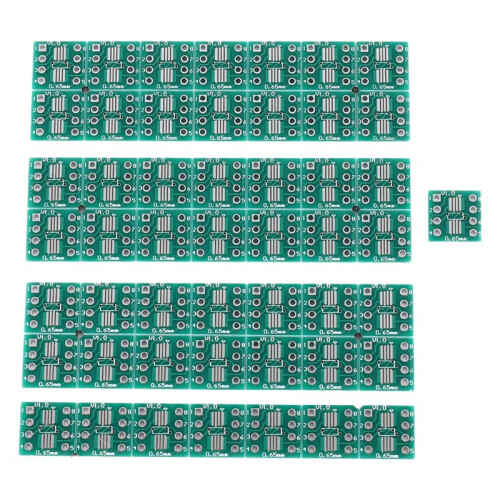 50Pcs SOP8 SSOP8 TSSOP8 SMD To DIP8 Adapter 0.65/1.27mm PCB Board