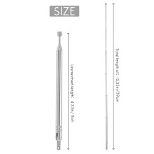 Ersatz 39cm 6 Sektionen Teleskopantenne fuer Radio TV