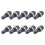 10Pcs 10A AC 250V 5mm x 20mm Panel Mounted Plastic Fuse Holder Socket 7