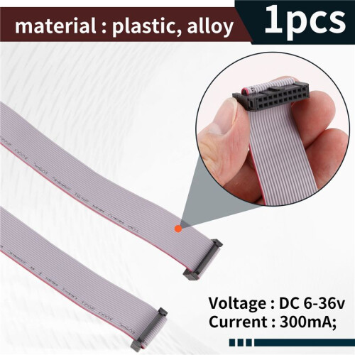 2 Pieces 2.54 mm Pitch 20 Pin F/F IDC Flat Ribbon Cable Connector 2