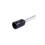 1000X Terminale Crimpato Pre-Isolato E1008 18Awg 1,0Mm2 Argento Nero 8