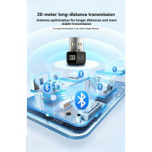 USB 6.0-Adapter voor Pc -Zender/Ontvanger LMP14 voor Desktop, Laptop, Toetsenbord, Muis, Headset