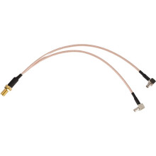 8 Pollici SMA Femmina A Y Tipo 2 X TS9 Angolo Maschio Connettore Splitter Combiner Cable, Oro E Argento