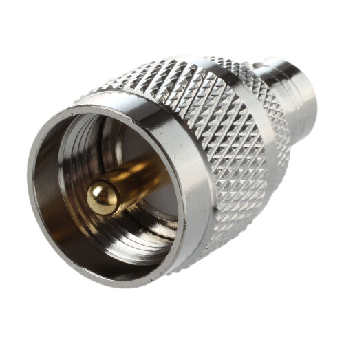2 StüCk RF Koaxial Koax Adapter BNC Buchse auf UHF Stecker PL259 1