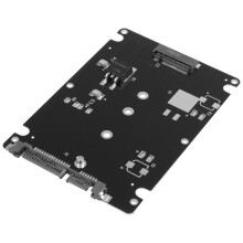 Black B + M key Socket 2 M.2 NGFF () SSD to 2.5 Adapter Card with Case