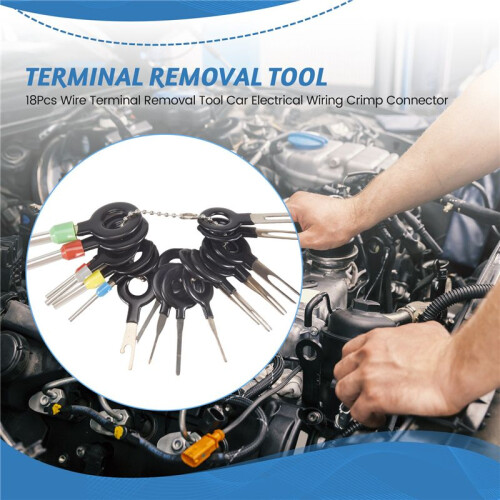18Pcs Wire Terminal Removal Tool Car Electrical Wiring Crimp Connector 1