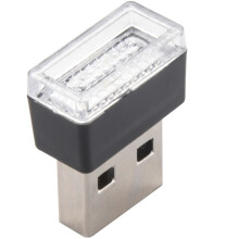 Portable  Usb Led Car Light Car Interior Usb Atmosphere Light Plug And  Decorative Light Emergency Lighting Pc Car Products White