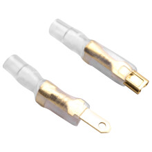 200 PeçAs/50 Pares FêMea Macho Macho Pá Terminais de Crimpagem Manga Fio Conector para 22-16 Awg 2,8 Mm