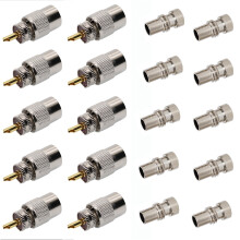 Connettore un Saldare PL259 da 10 Confezioni con Riduttore per Cavo Coassiale RG8, RG-213