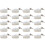 20 Pcs Cat6/6A RJ45 Pass Through Modular Plugs, Shielded (STP) External Ground Connector,EZ Crimp 1