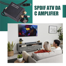 Convertitore Audio da Digitale Ad Analogico Fibra Ottica Toslink Segnale Coassiale un RCA R / L Decoder Audio SPDIF ATV DAC Amplificatore