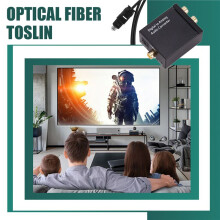 Digital to Analog Audio Converter Optical Fiber Toslink Coaxial Signal to RCA R/L Audio Decoder SPDIF ATV DAC Amplifier