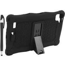 Siliconen Hoesje voor Tab A7 Lite 2021 8,7 Inch T220 T225 Tablethoes met Pen Tabletstandaard voor Kantoor (B)