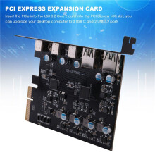 PCIe to USB 3.2 Gen 2 Adapter Card PCI Express Expansion Card PCI-E Add- Cards Riser for PC Windows 10/8/7 and