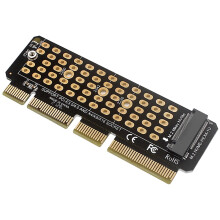 Placa Adaptadora M.2 NVME para PCI-E 4.0 Slot M.2 M-KEY Suporta Servidor 1U
