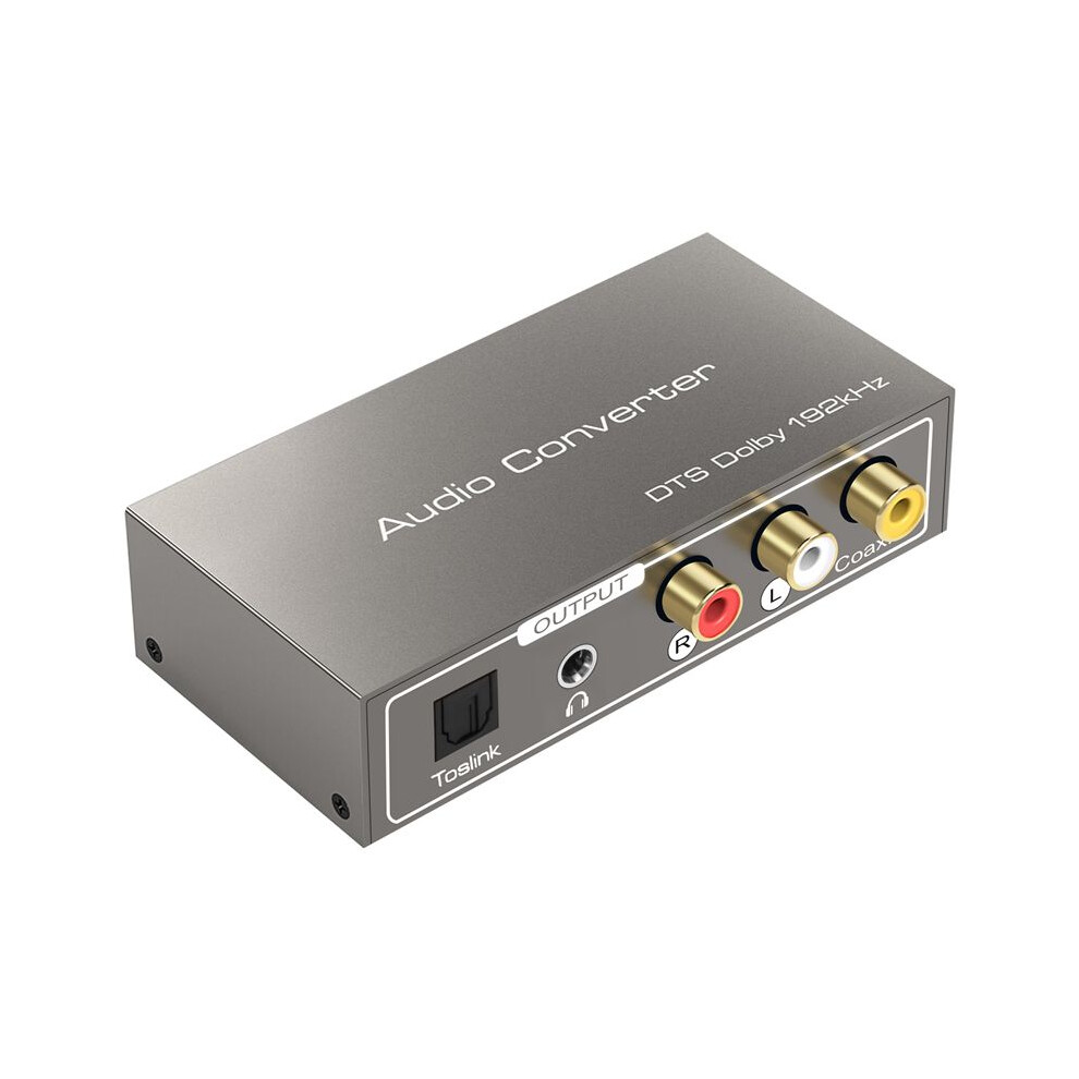 192Khz Dac Audio Converter Toslink Optical Coaxial -Compatible Arc To Coaxial Toslink L/R 3.5Mm Jack Adapter 6033988382008