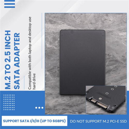M.2 NGFF para SSD / MSATA  de 2,5 Polegadas para Caixa de Placa Adaptadora  (Chave B para Adaptador de PC M2 + M Desktop Socket NGFF) 2