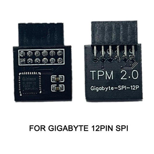 TPM 2.0 Encryption Security Module Board Remote Card 12Pin SPI TPM2.0 Module Board for Gigabyte 12PIN SPI 1