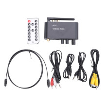 Digital-To-Analog Converter 5.1 Receiver DAC Optical/Coaxial to AUX 3.5 mm Audio Output with Volume Control
