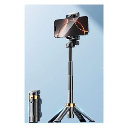 Selfie Stick Scalable Portable Mobile Phone Camera Stand  Height Adjustable Flat-Standing Quadripod 1