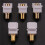 5-Pack RCA  Jack Insert Connector Socket Female Snap in Adapter Port Gold Plated Inline Coupler for Wall Plate 2