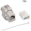 Module Jacks - 12 Piece CAT6A Shielded  Jack RJ45 Cat 6A Ethernet Module 10 Gbit with Metal Housing 3