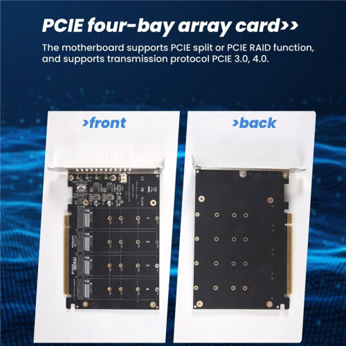 PH44 NVME 4-Disk Array Card PCIE Signal Split Array Card 2